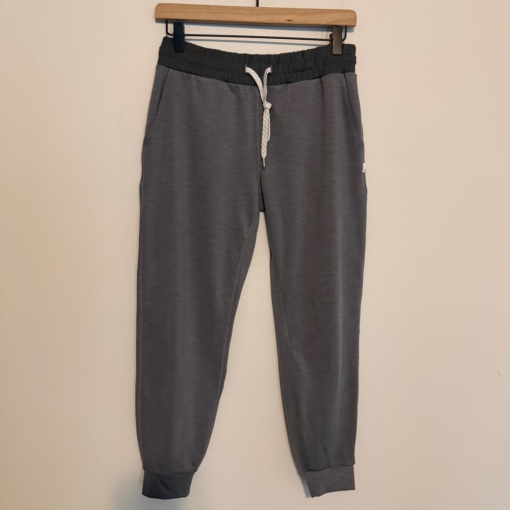 Vuori Lux Ribbed Performance joggers gray XS active athletic athleisure running - Picture 2 of 4